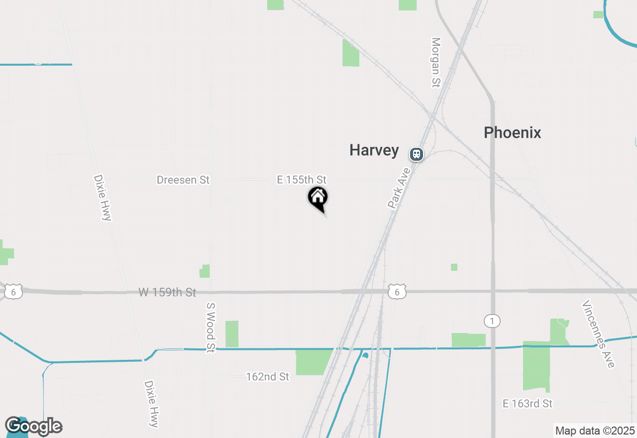 Map of 15616 Loomis Avenue, Harvey, IL 60426