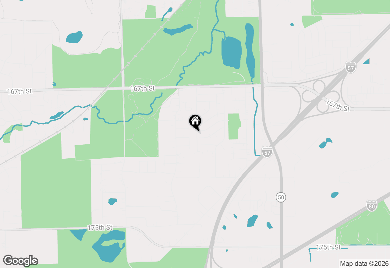 Map of 16908 Laramie Avenue, Oak Forest, IL 60452