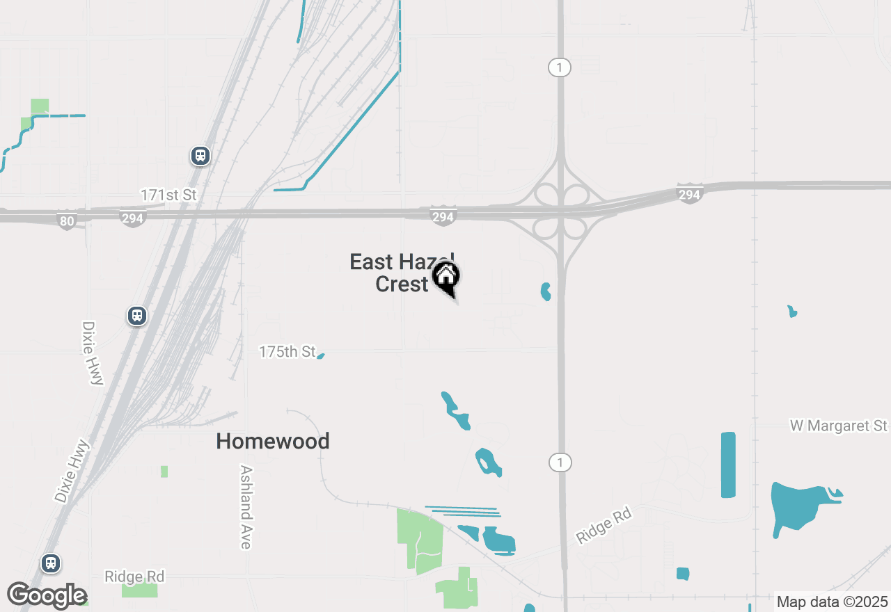 Map of 1028 174th Street, East Hazel Crest, IL 60429