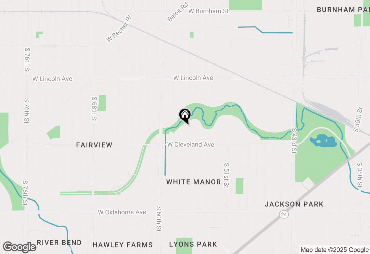 Map of 5543 W Jackson Park Dr, Milwaukee, WI 53219