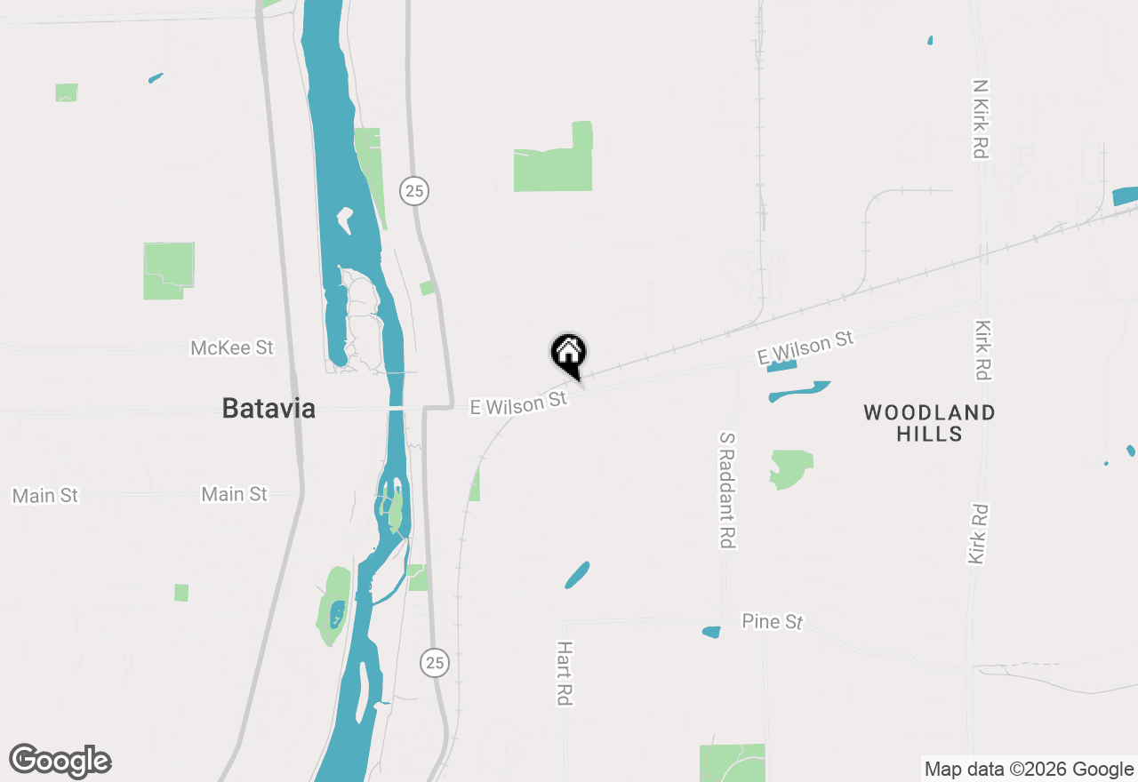 Map of 521 E Wilson Street #UPPER, Batavia, IL 60510