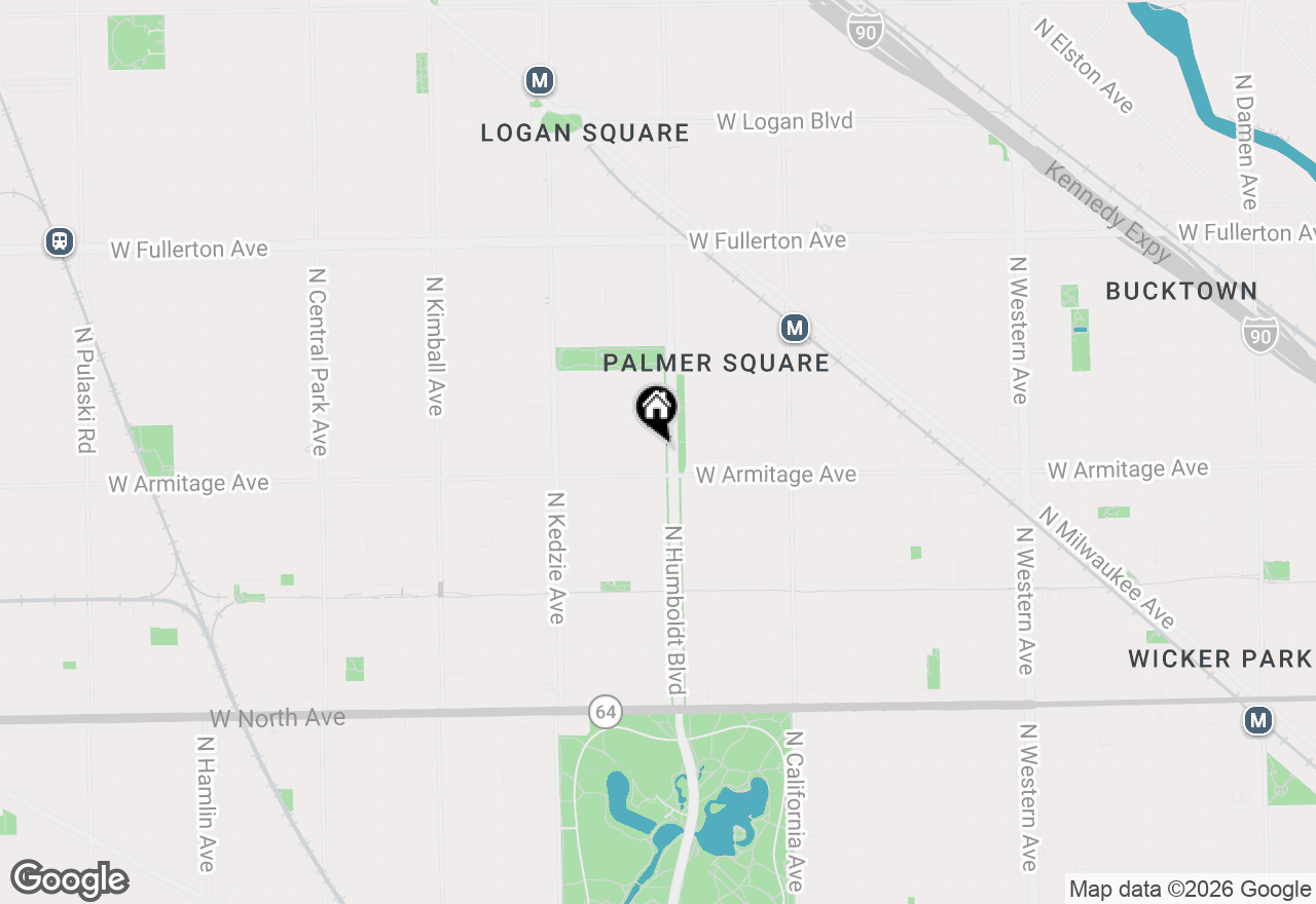 Map of 2022 N Humboldt Boulevard, Chicago, IL 60647