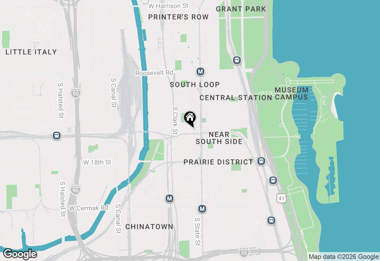 Map of 1530 S State Street #15R, Chicago, IL 60605