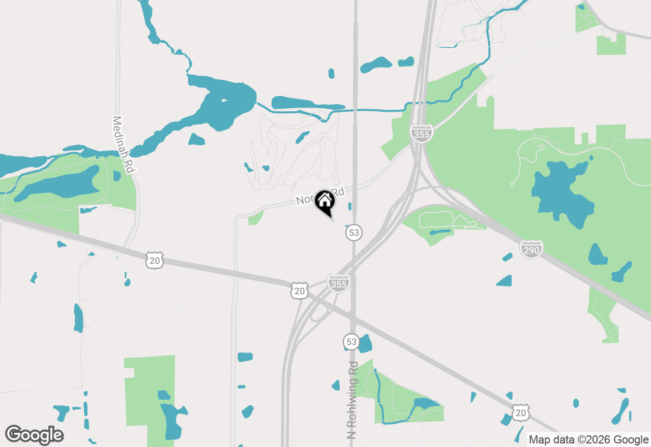 Map of 5N411 Andrene Lane, Itasca, IL 60143
