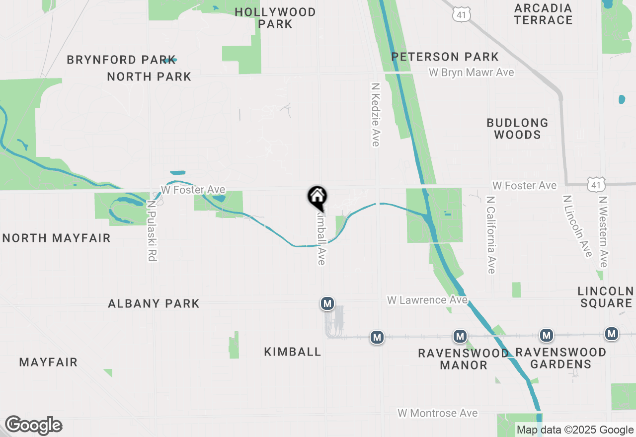 Map of 5058 N Kimball Avenue #4, Chicago, IL 60625