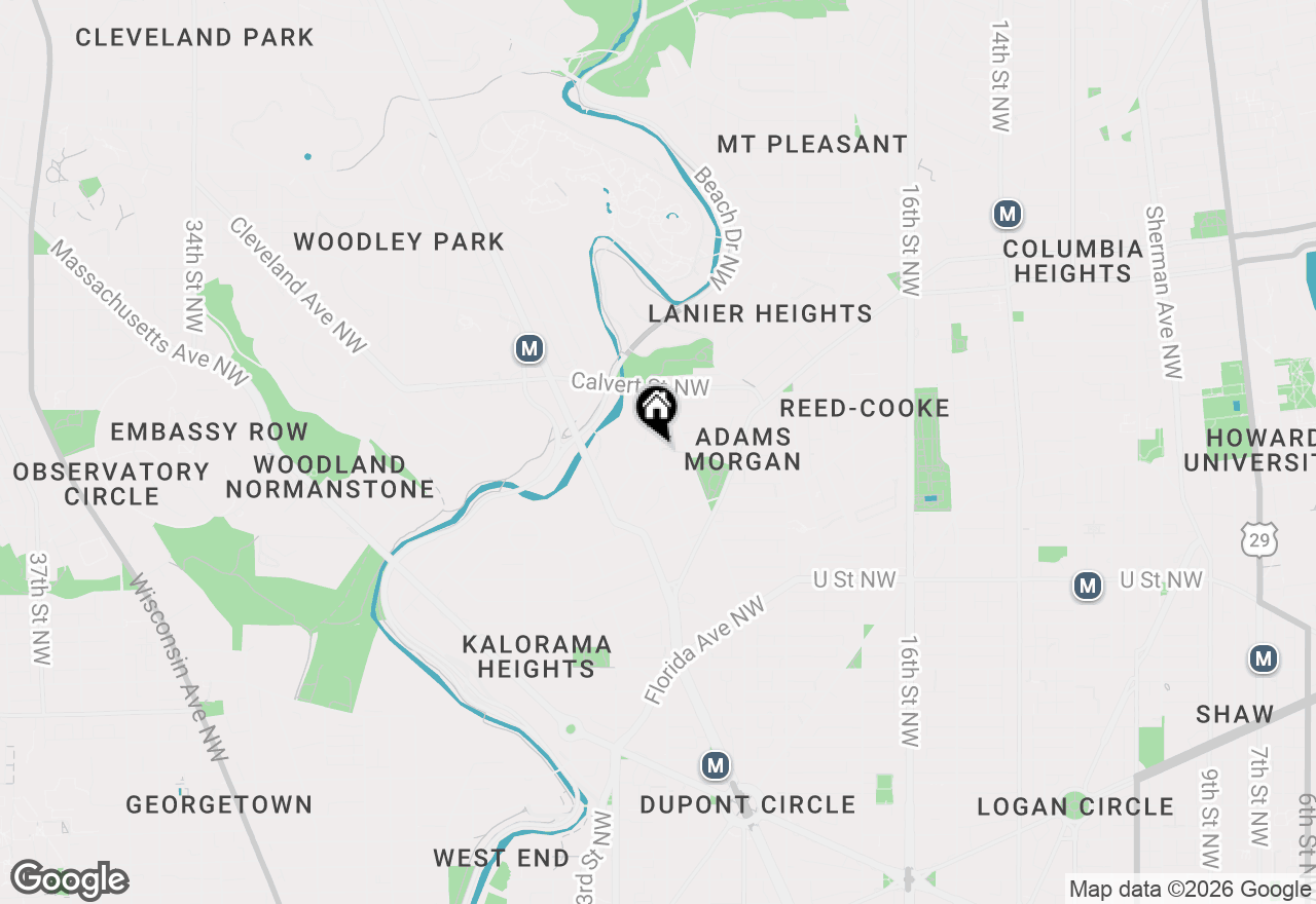 Map of 2410 20th Street Nw #210, Washington, DC 20009