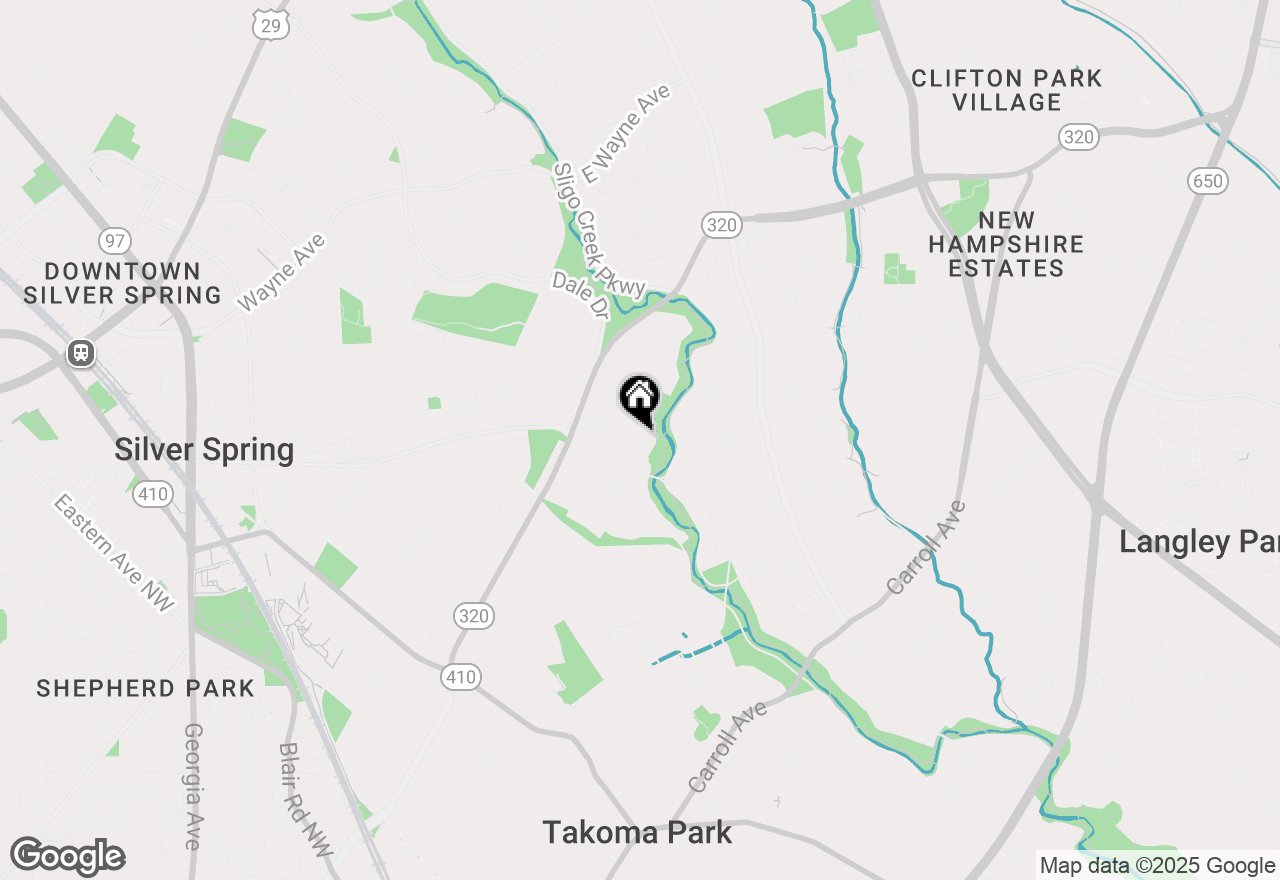 Map of 8008 Park Crest Drive, Silver Spring, MD 20910