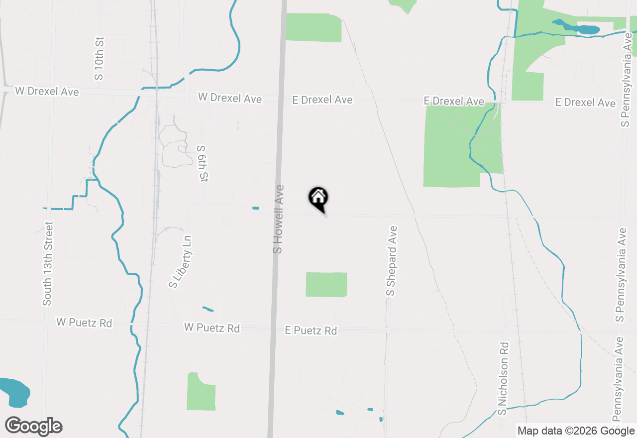 Map of 305 E Forest Hill Ave, Oak Creek, WI 53154