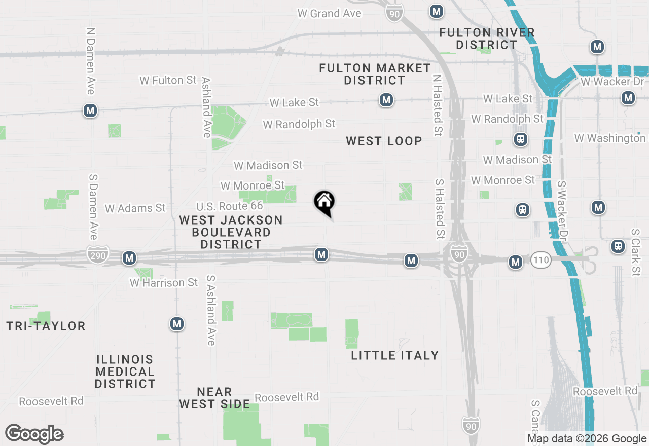 Map of 236 S Racine Avenue #501, Chicago, IL 60607