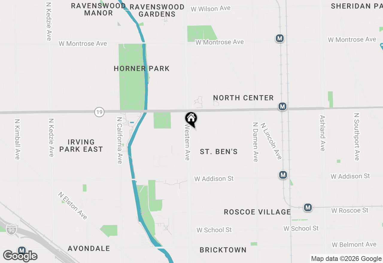 Map of 3845 - 53 N Western Avenue, Chicago, IL 60618