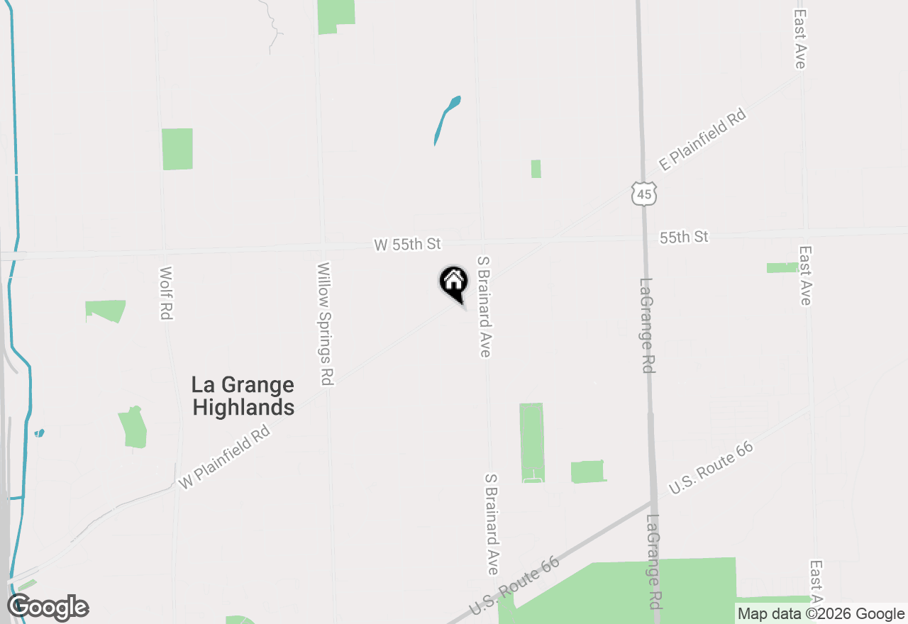 Map of 923 W Plainfield Road, La Grange Highlands, IL 60525