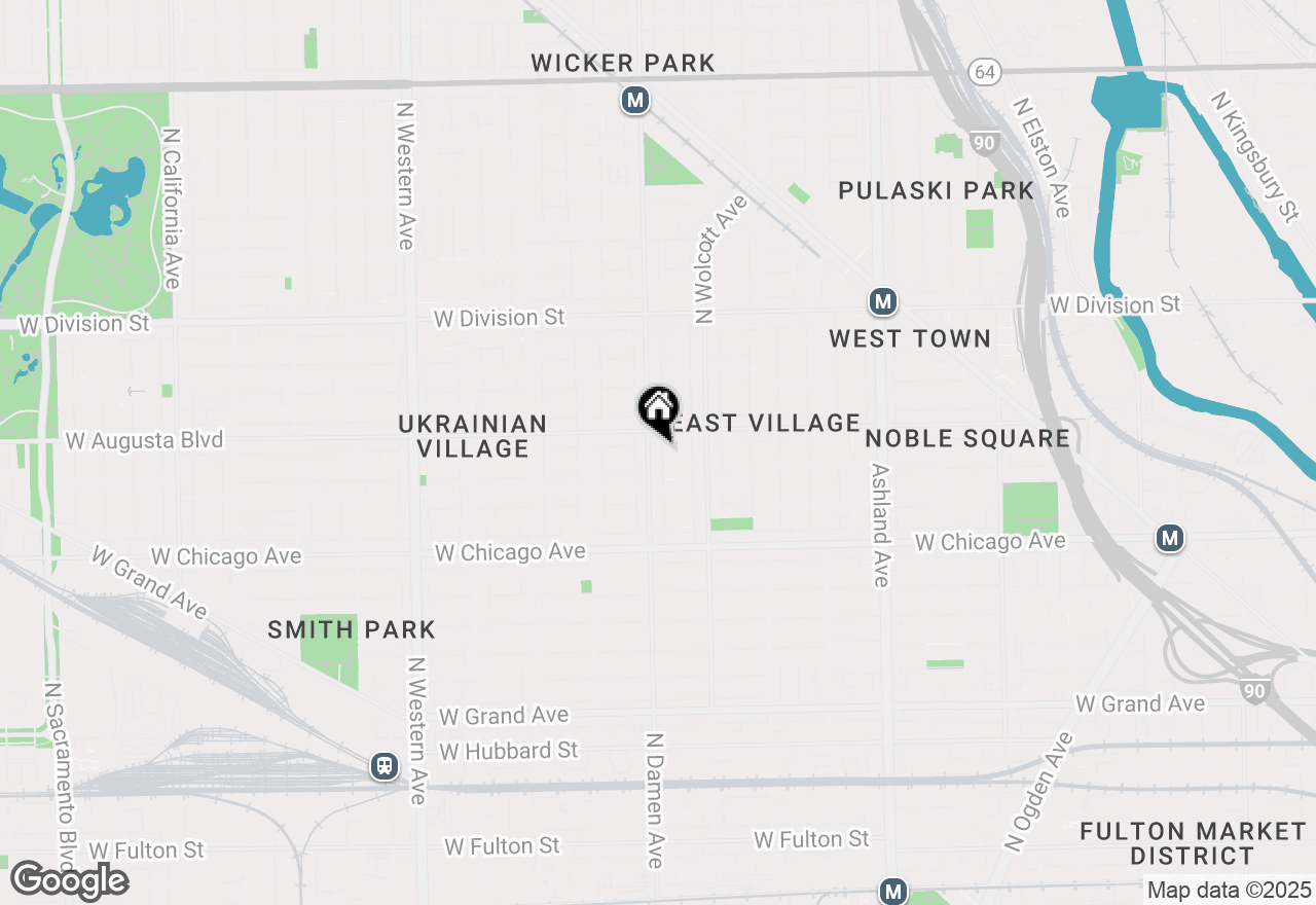 Map of 941 N Damen Avenue #402, Chicago, IL 60622