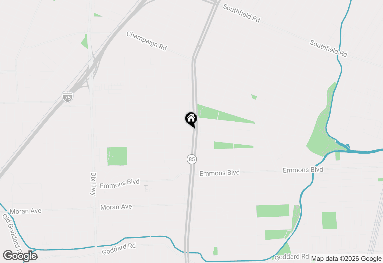 Map of 3356 Fort Street, Lincoln Park, MI 48146