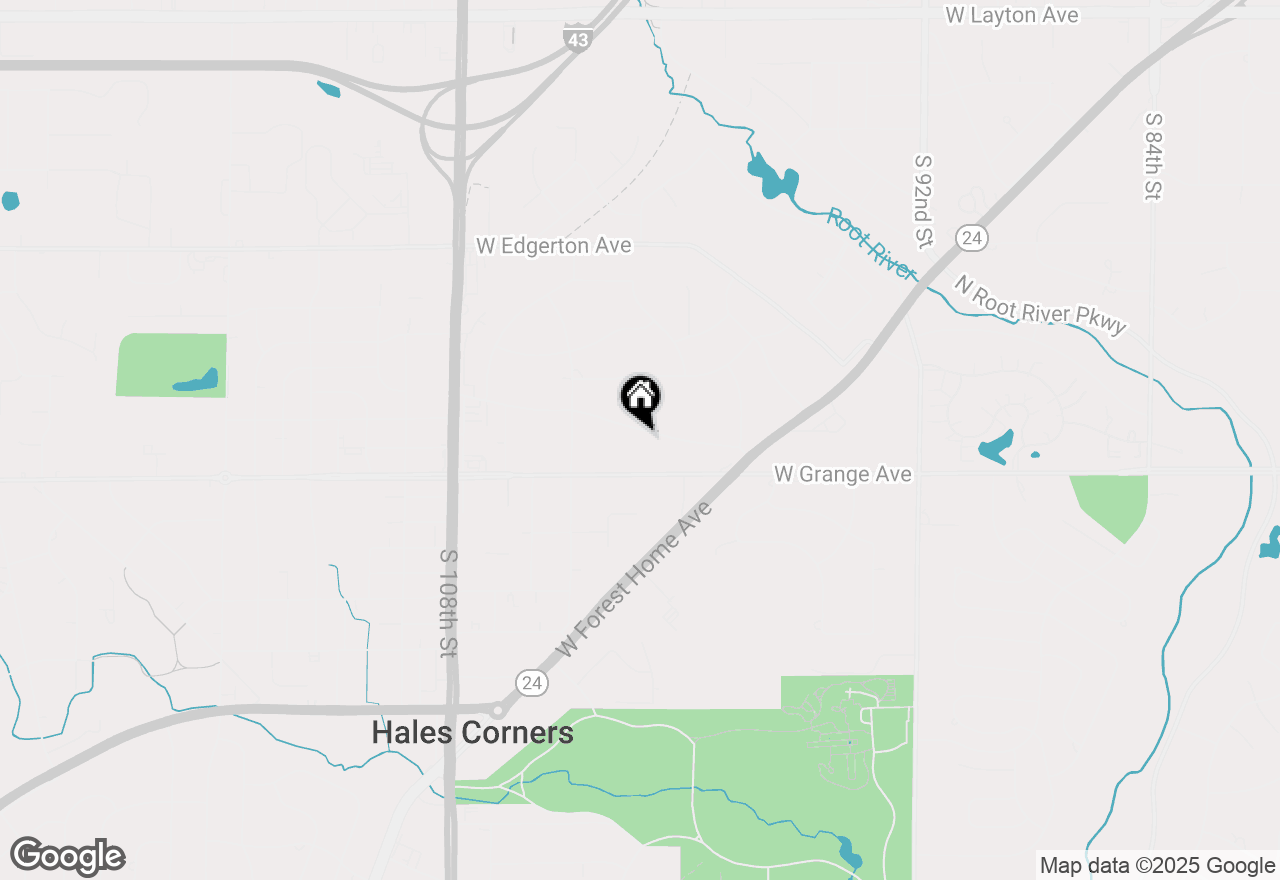 Map of 10125 W Ridge Rd, Hales Corners, WI 53130