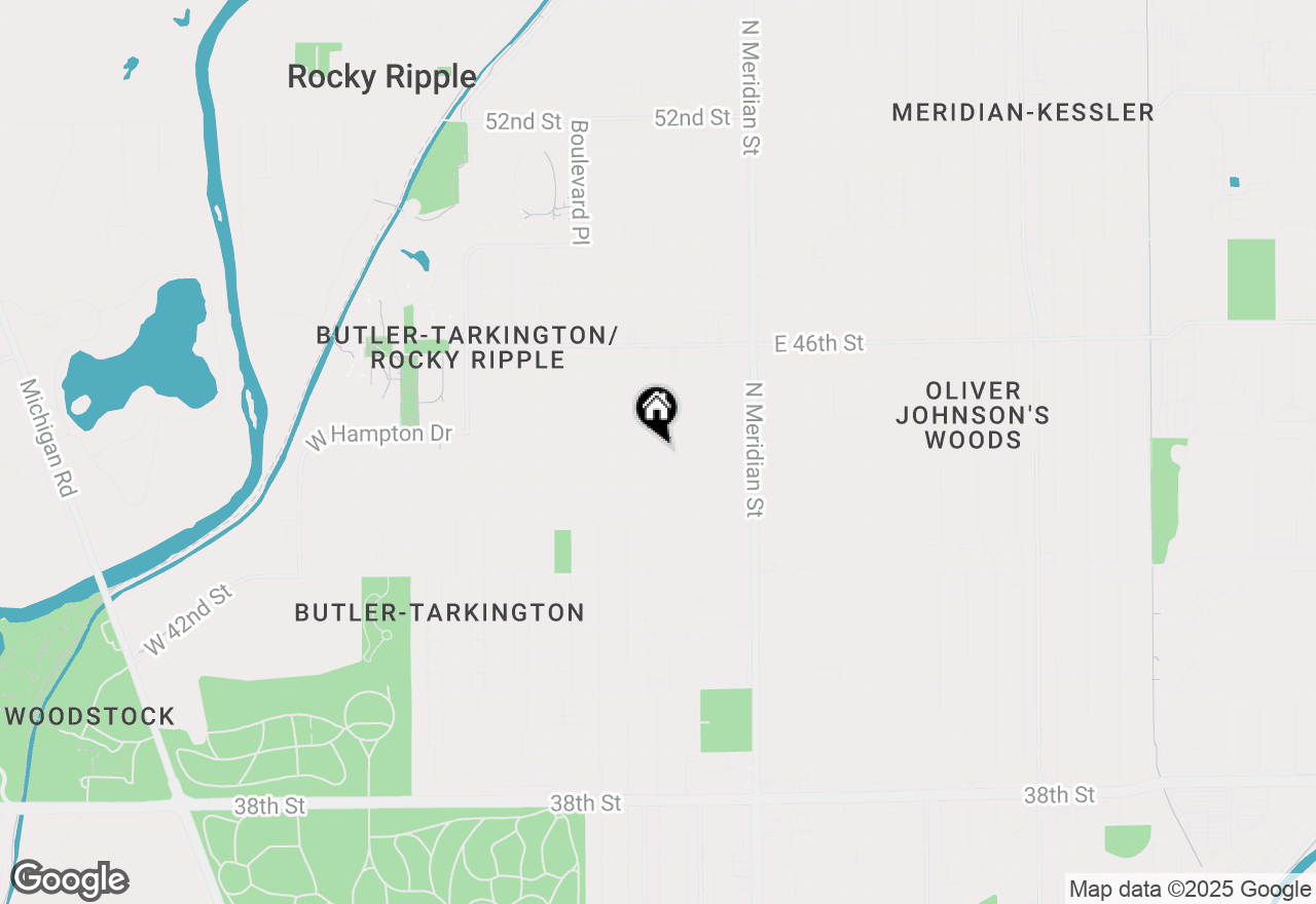 Map of 140 W 44th Street, Indianapolis, IN 46208