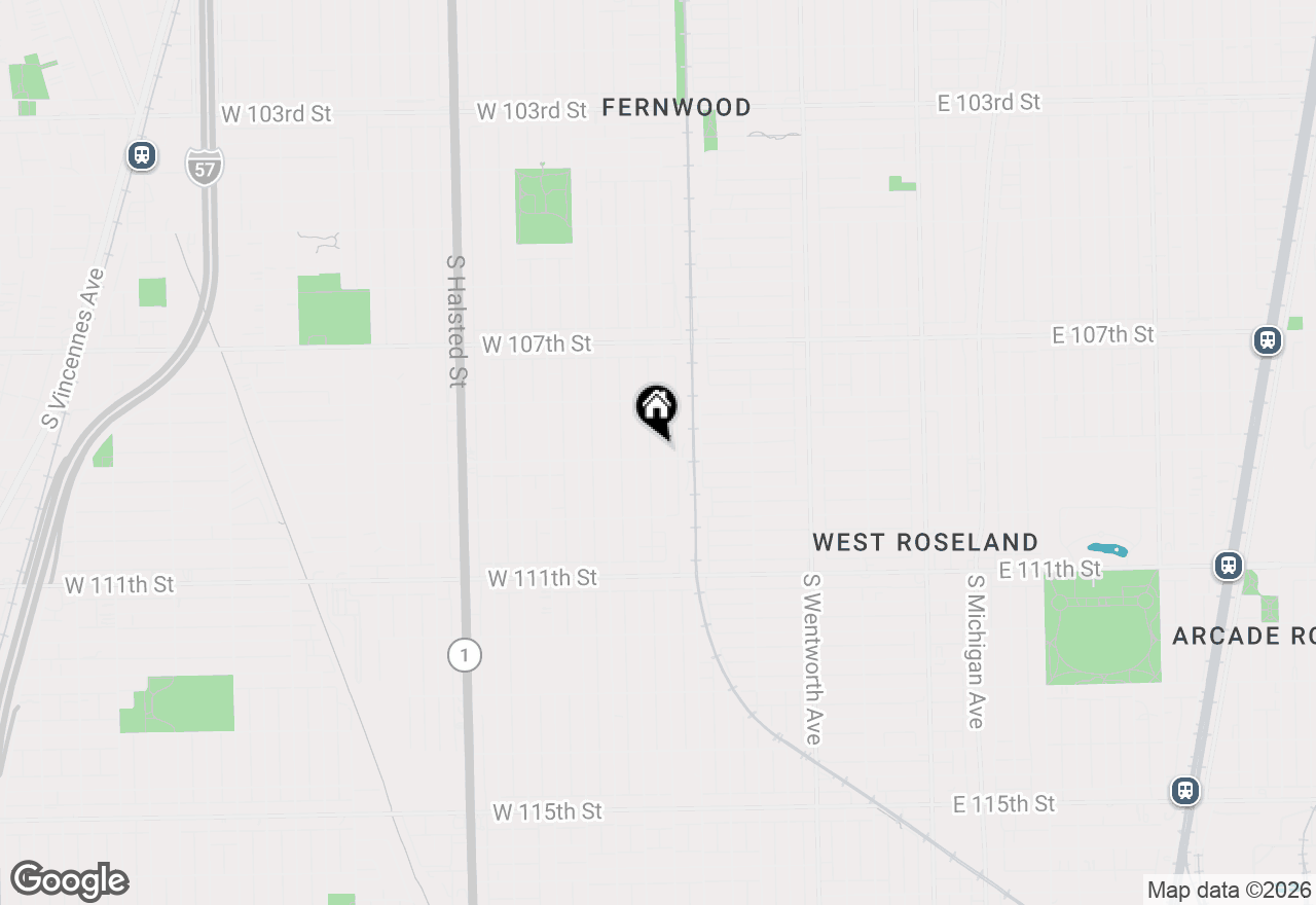 Map of 10854 S Eggleston Avenue, Chicago, IL 60628