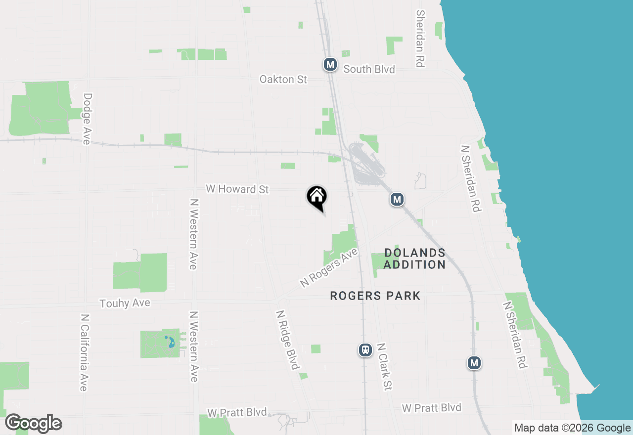 Map of 1949 W Birchwood Avenue #2, Chicago, IL 60626