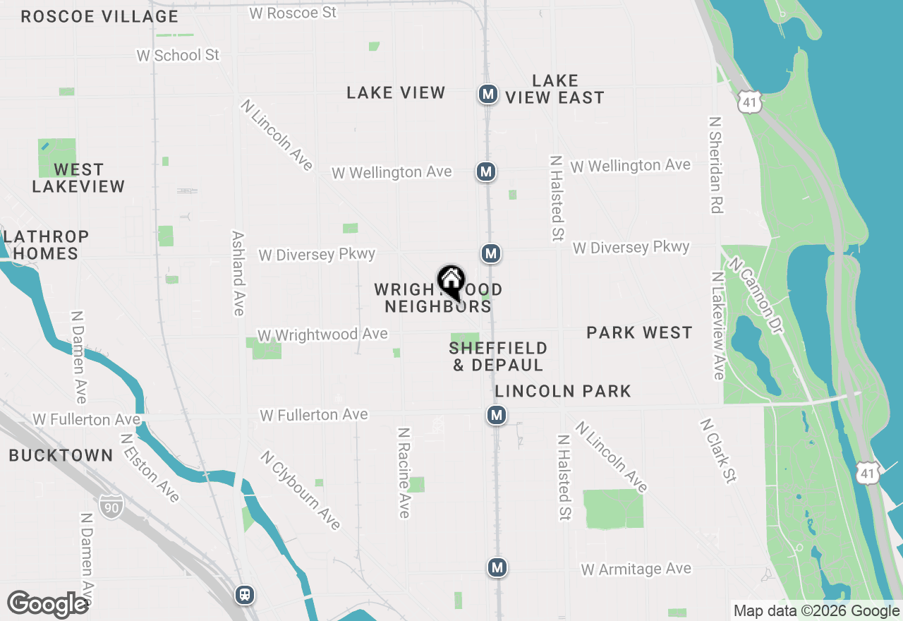Map of 2648 N Lincoln Avenue #2F, Chicago, IL 60614