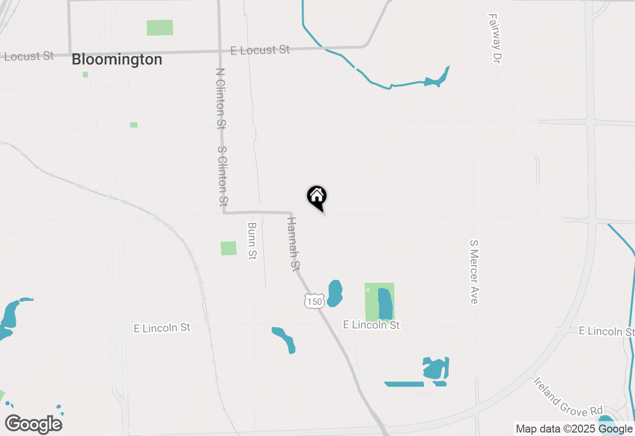 Map of 1215 E Oakland Avenue, Bloomington, IL 61701