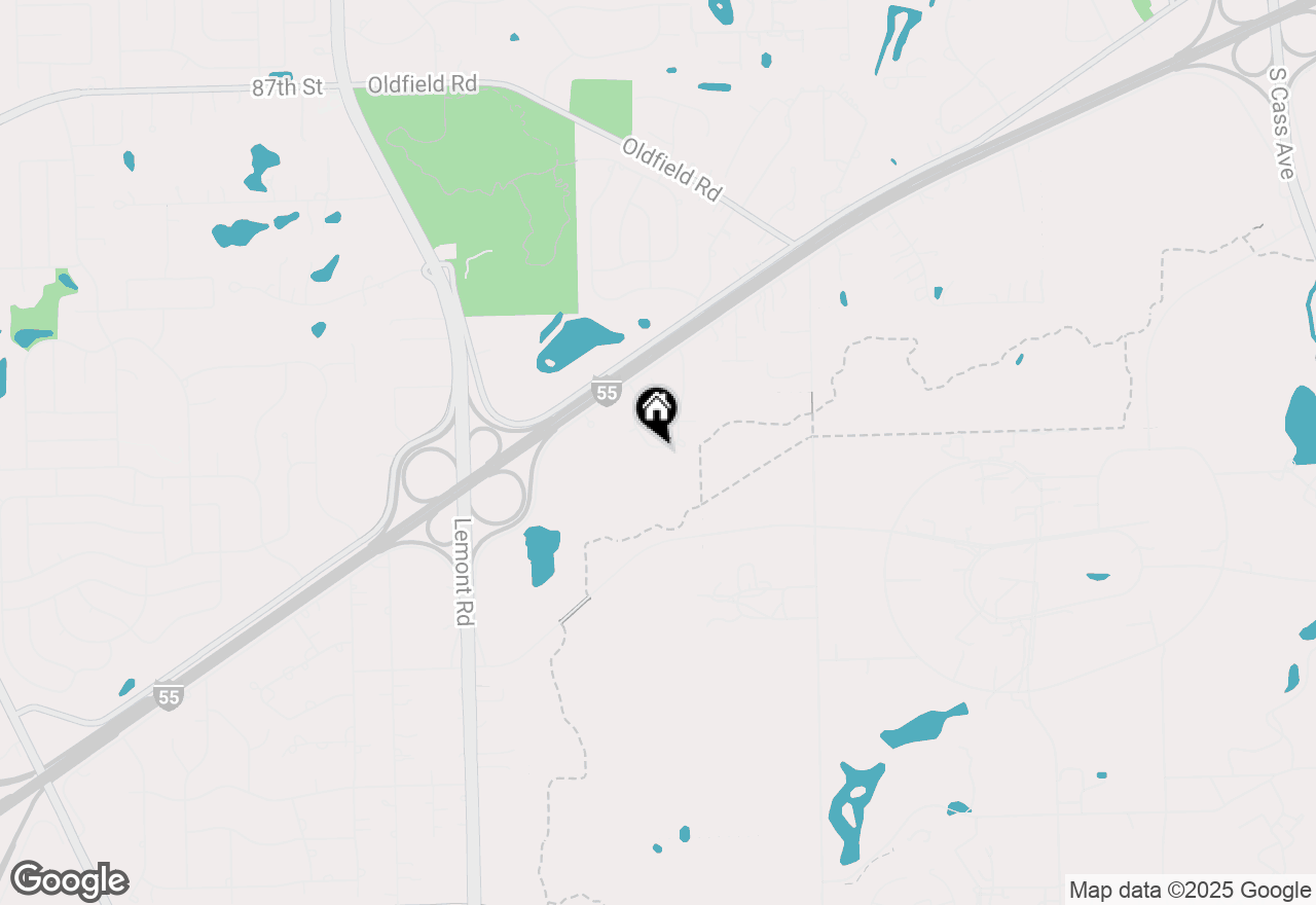Map of 9343 Waterfall Glen Boulevard, Darien, IL 60561