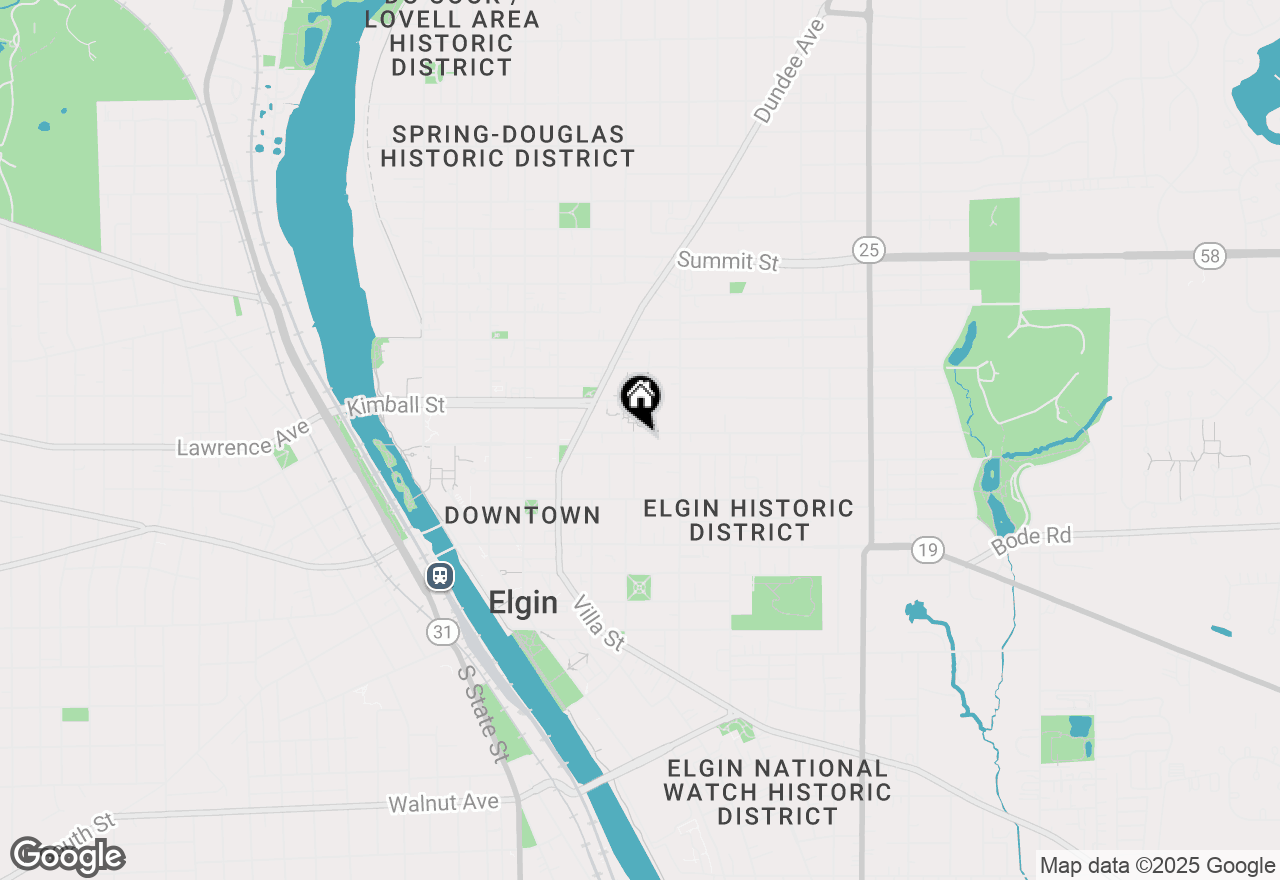 Map of 359 Park Street, Elgin, IL 60120