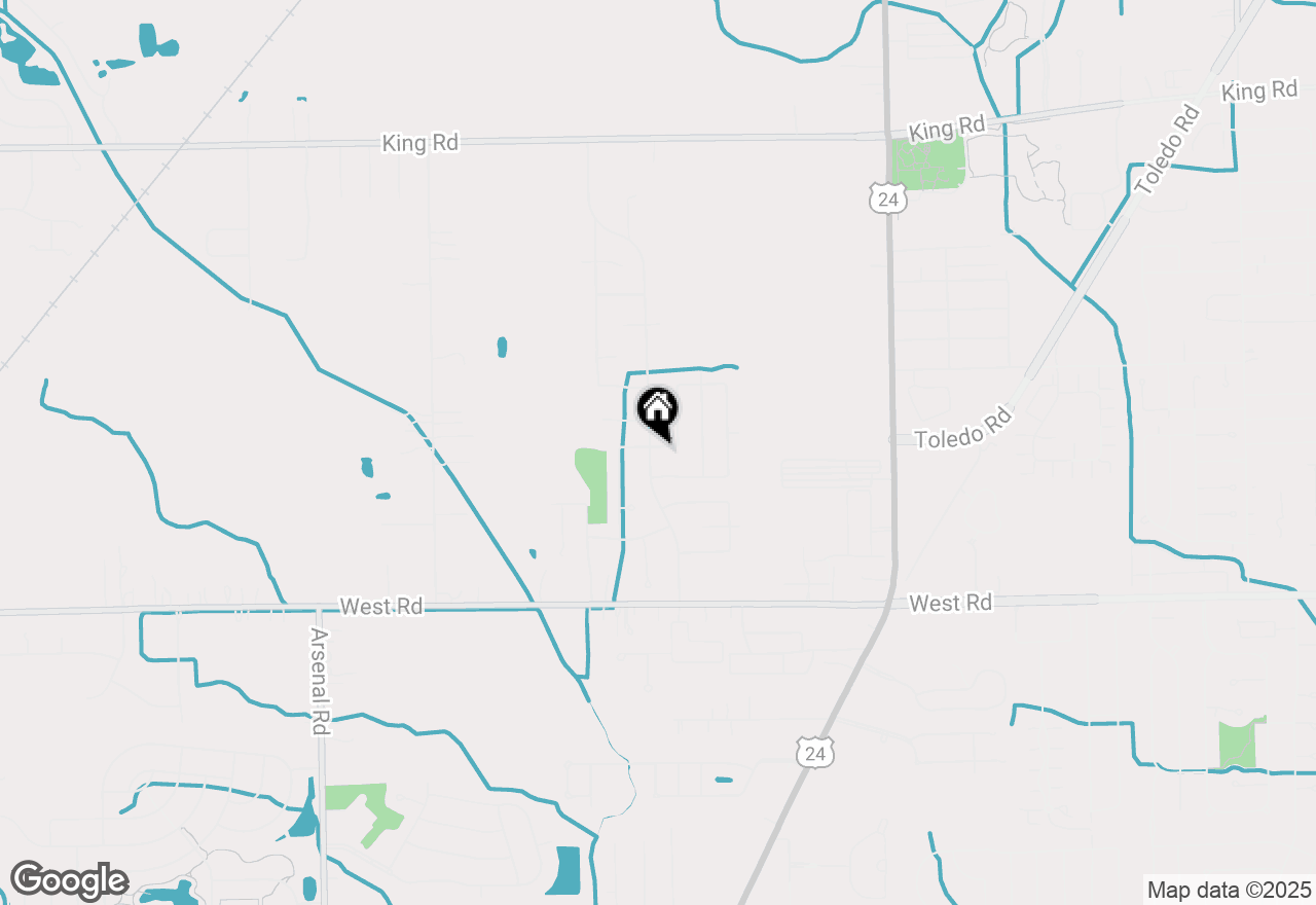 Map of 24927 Mapleridge Lane, Flat Rock, MI 48134