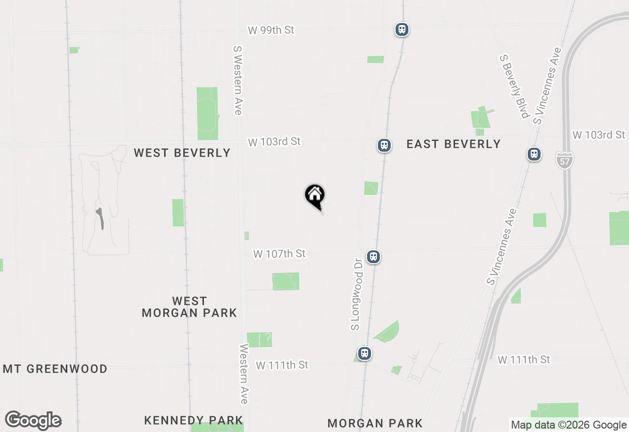 Map of 10543 S Hamilton Avenue, Chicago, IL 60643