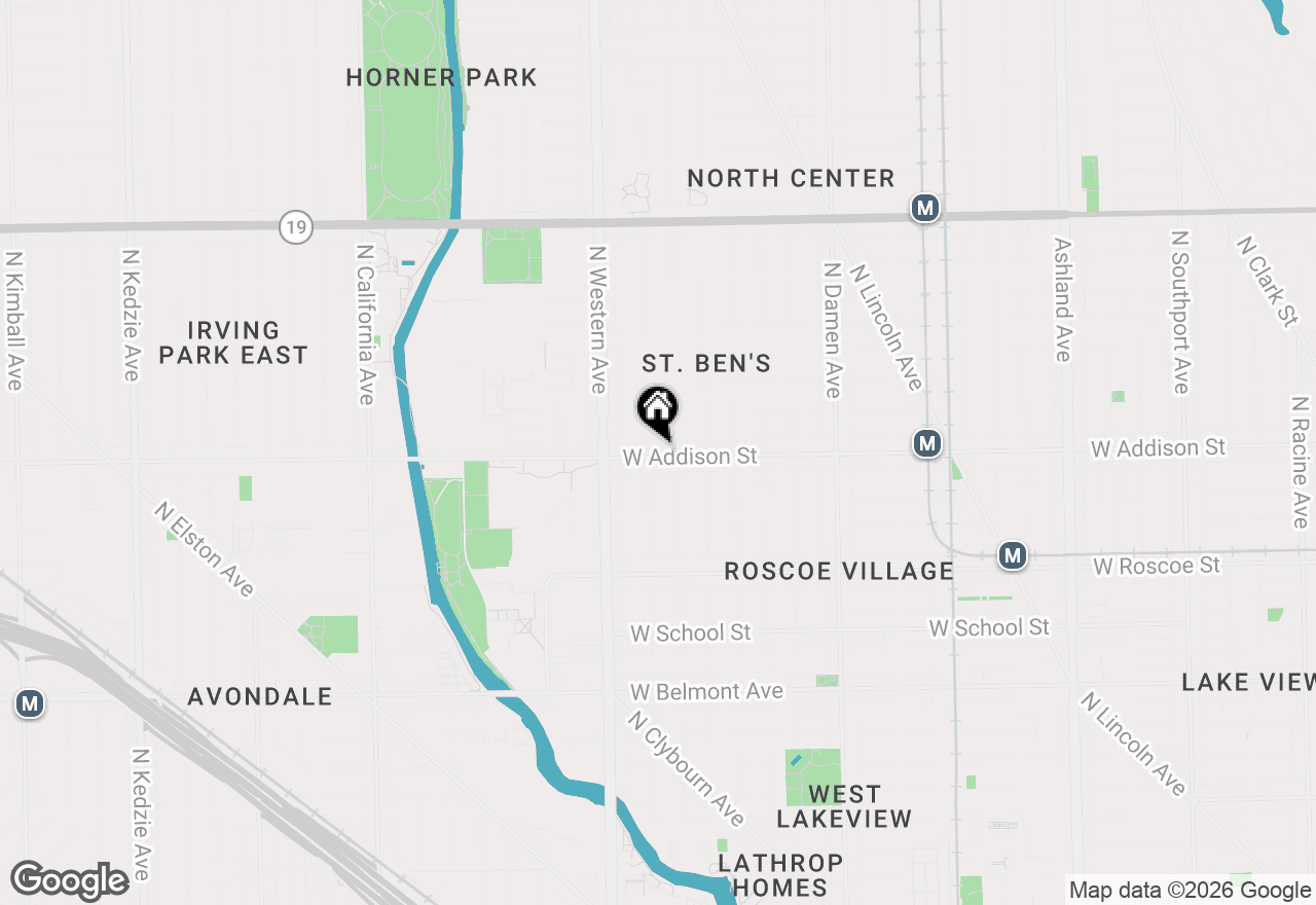 Map of 3602 N Oakley Avenue #2, Chicago, IL 60618