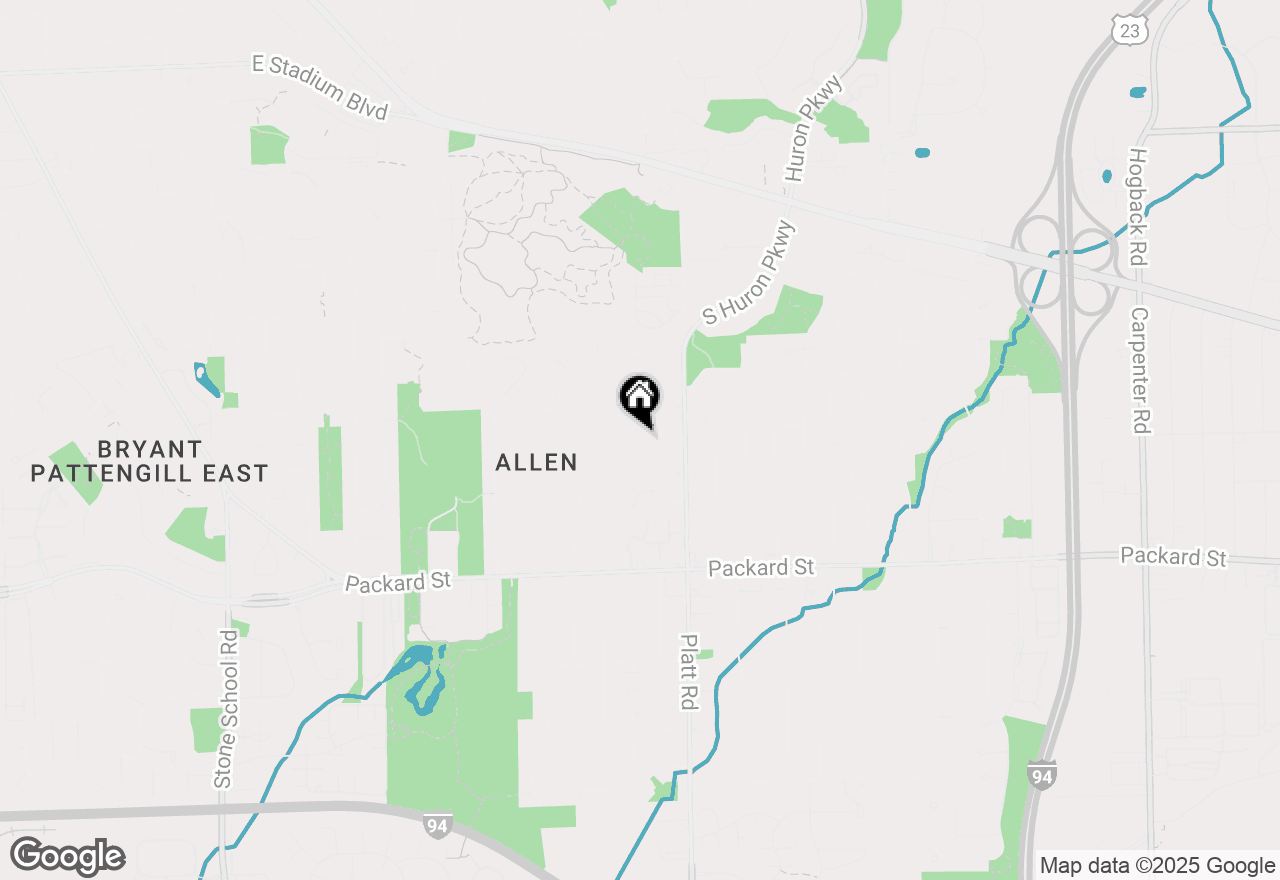 Map of 2657 Hampshire Road, Ann Arbor, MI 48104