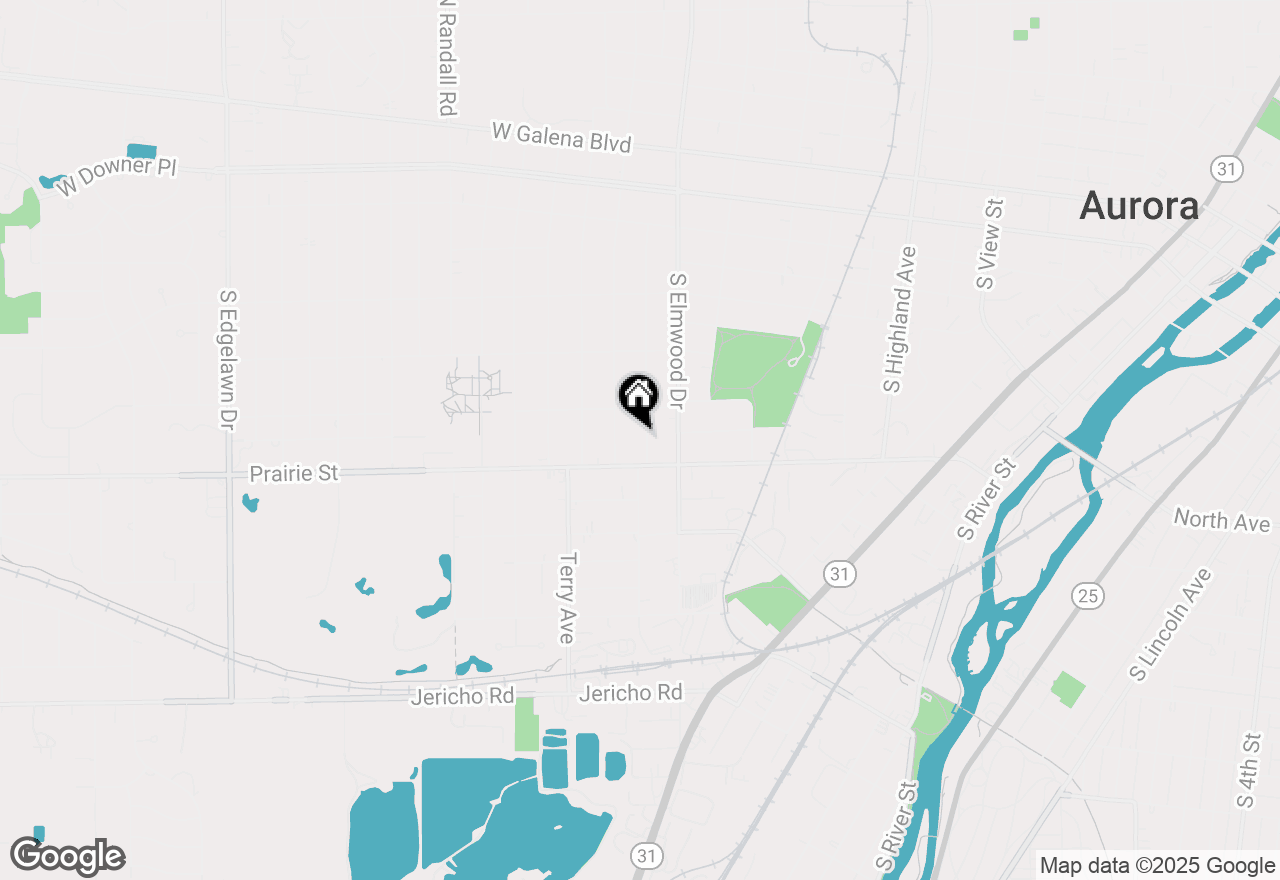 Map of 425 Ingleside Avenue, Aurora, IL 60506