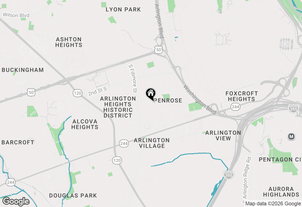 Map of 636 S Barton Street, Arlington, VA 22204