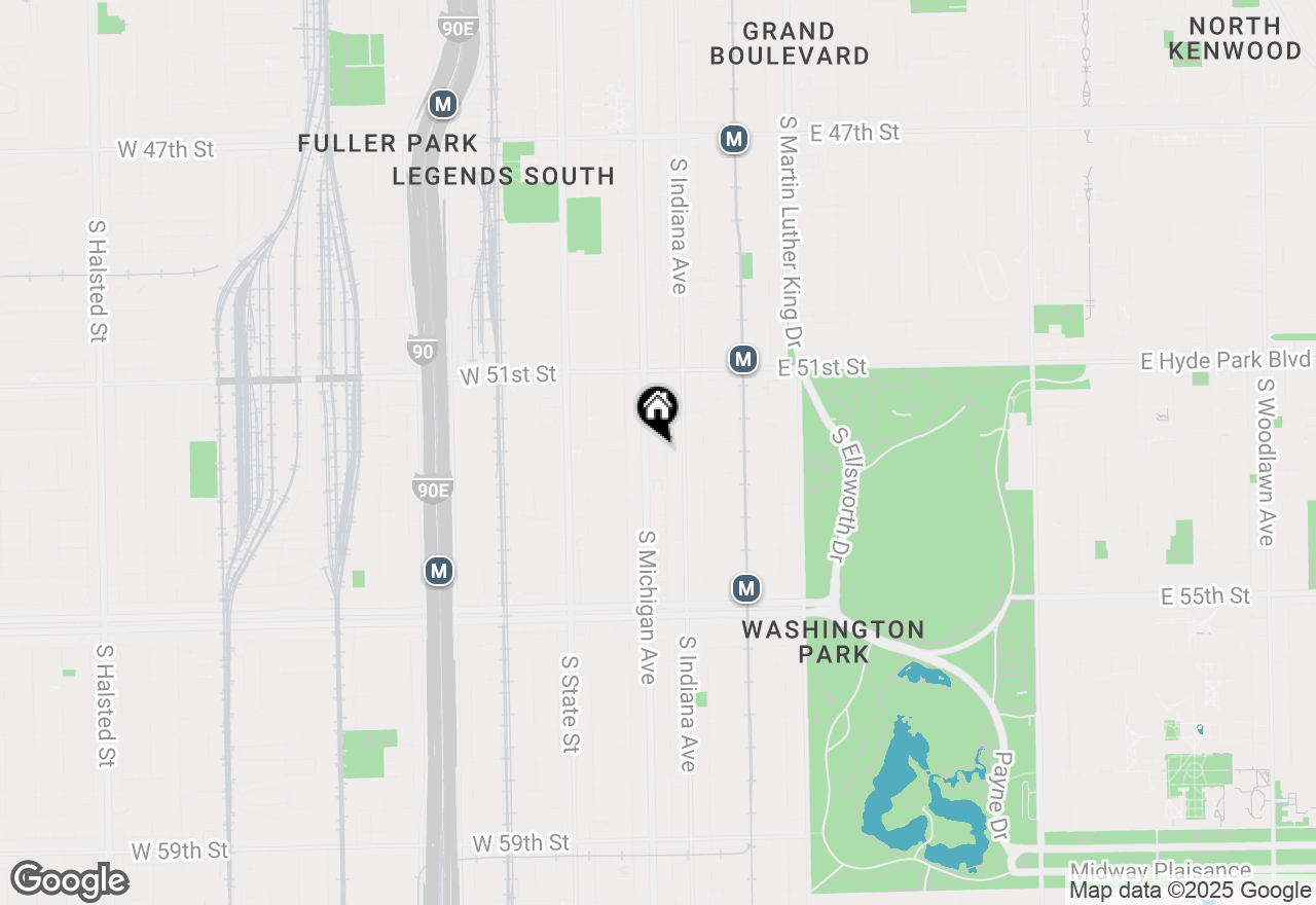 Map of 5219 S Michigan Avenue #2W, Chicago, IL 60615