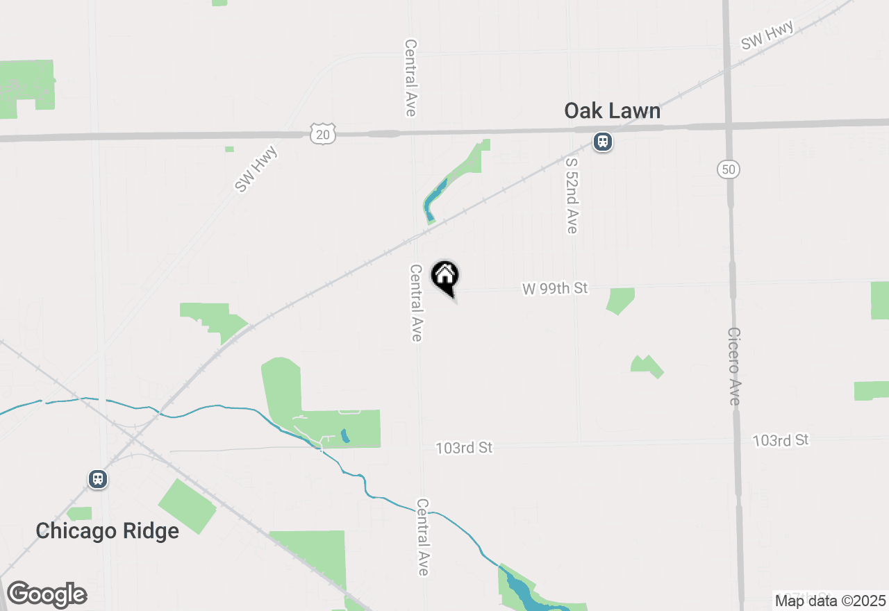 Map of 5512 W 99th Place, Oak Lawn, IL 60453