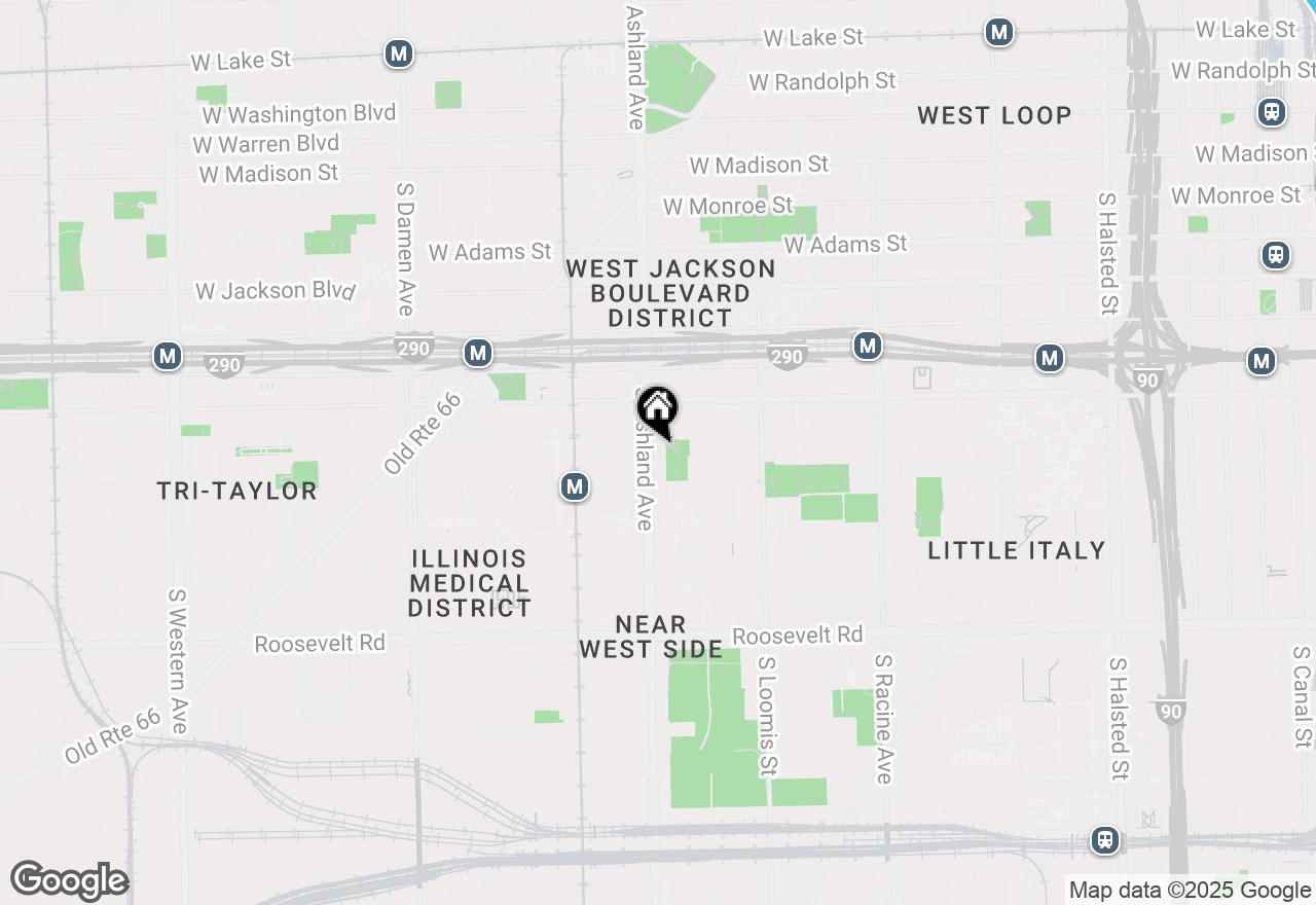 Map of 711 S Ashland Avenue #K, Chicago, IL 60607