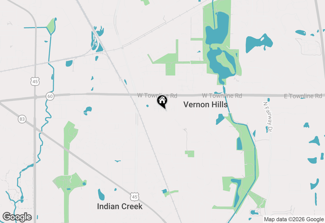 Map of 705 N Keystone Lane, Vernon Hills, IL 60061