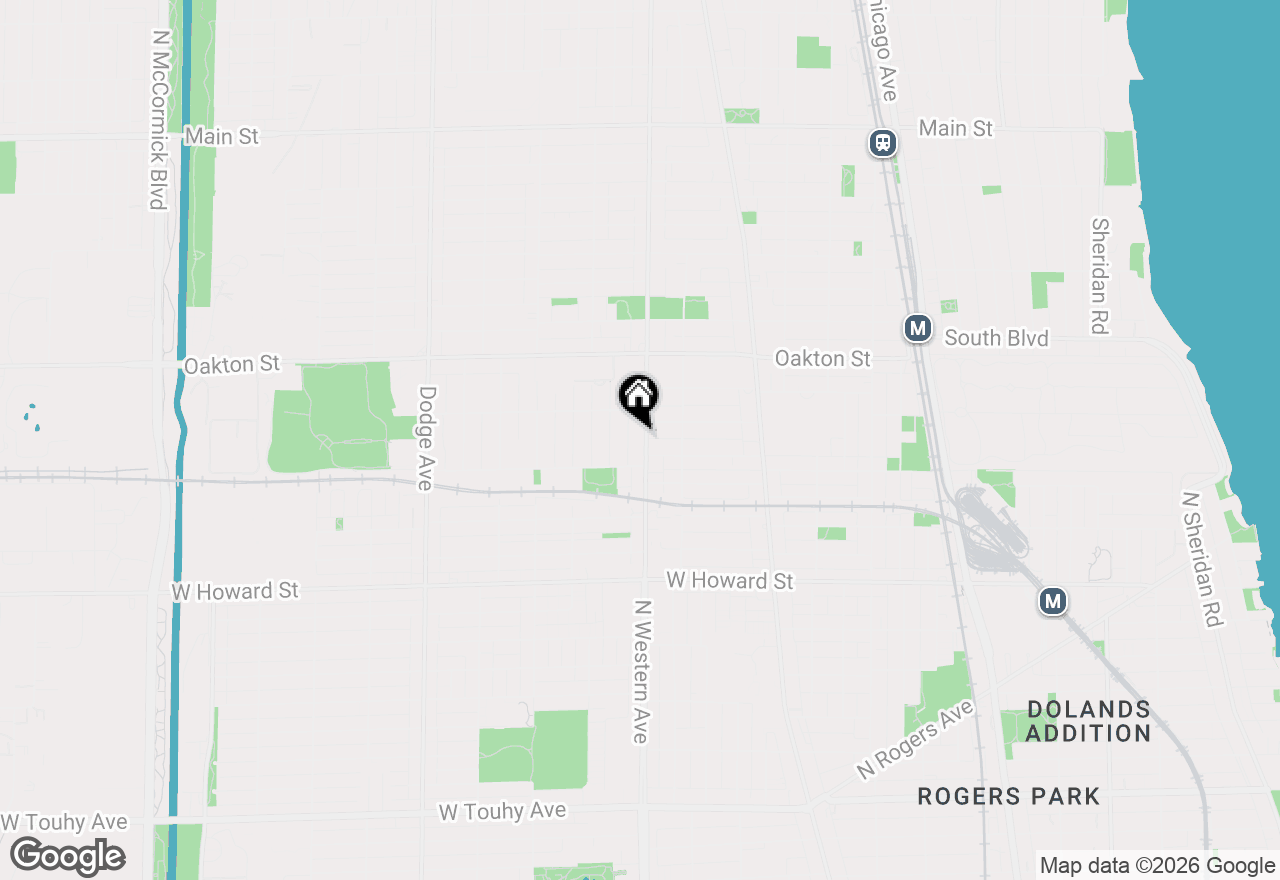 Map of 324 Asbury Avenue, Evanston, IL 60202