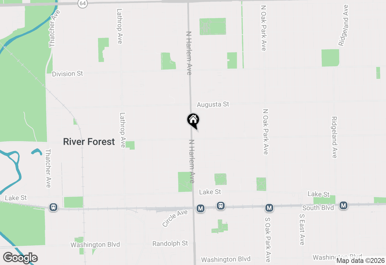 Map of (Address confidential), Oak Park, Illinois 60302