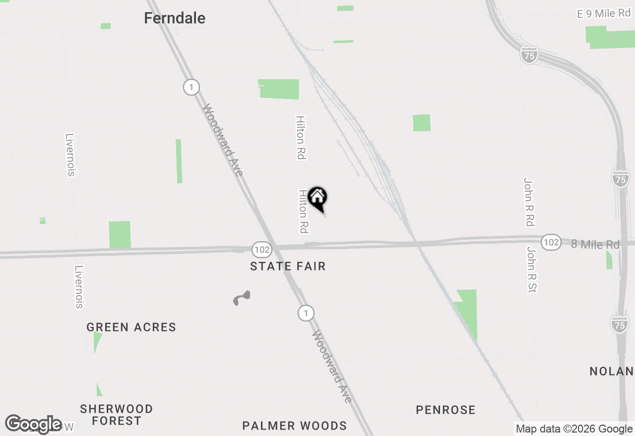 Map of 510 Camden Street, Ferndale, MI 48220