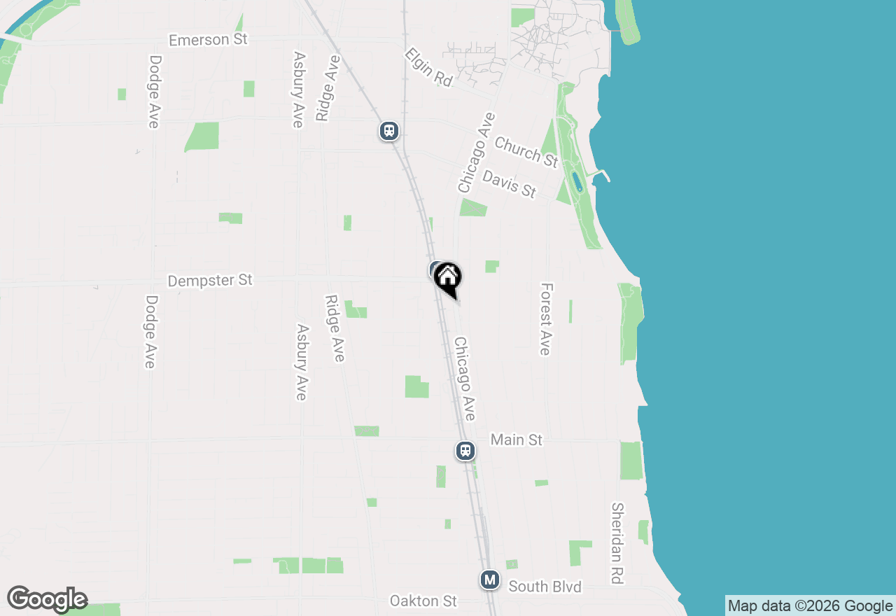 Map of 1210 Chicago Avenue #209, Evanston, IL 60202