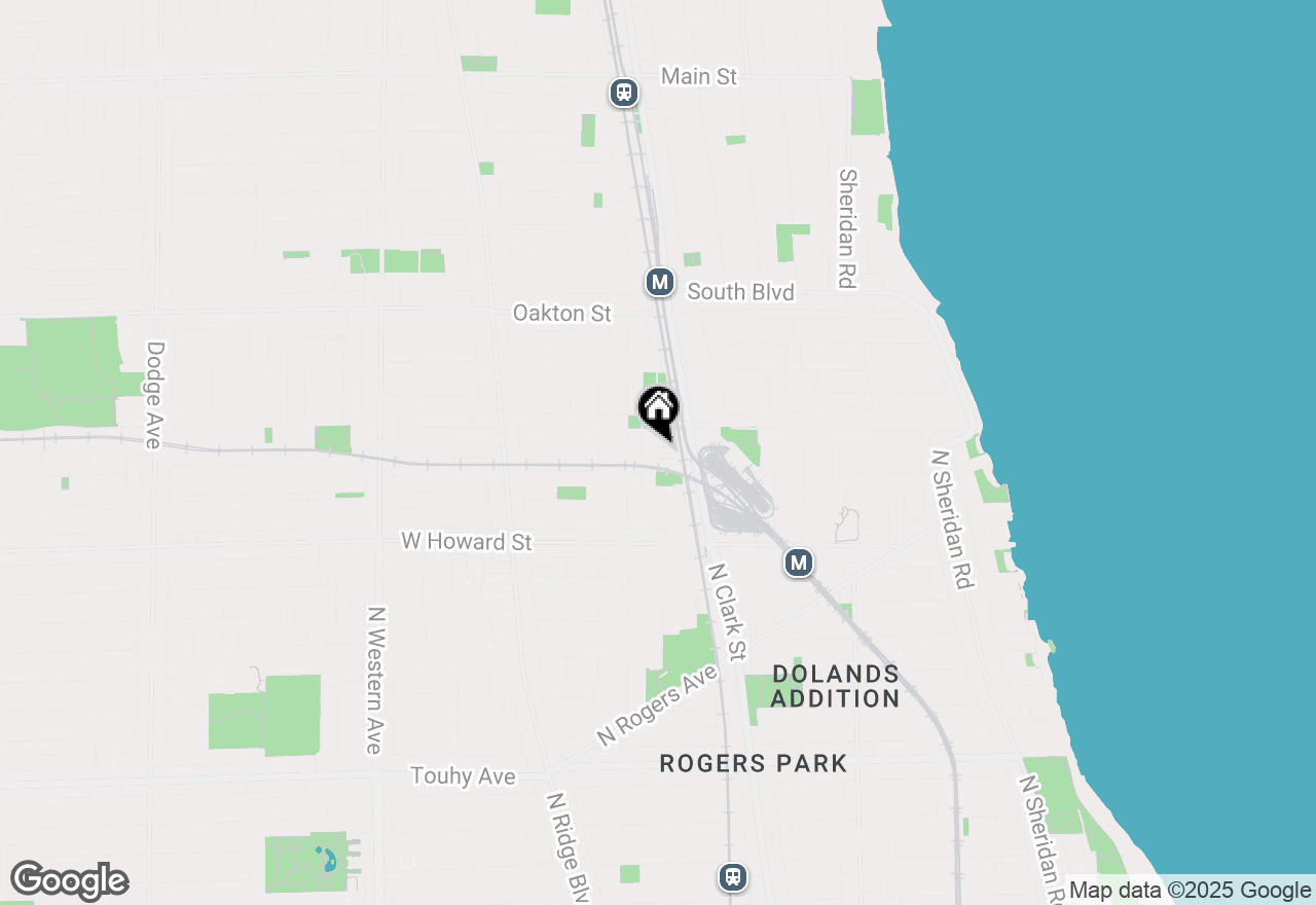 Map of 617 Case Place #2, Evanston, IL 60202