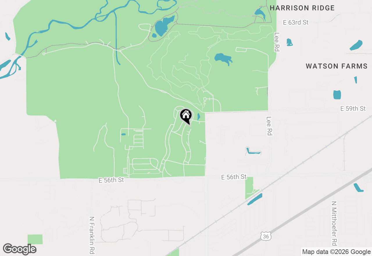 Map of 5815 E Lawton Loop Drive #14, Indianapolis, IN 46216