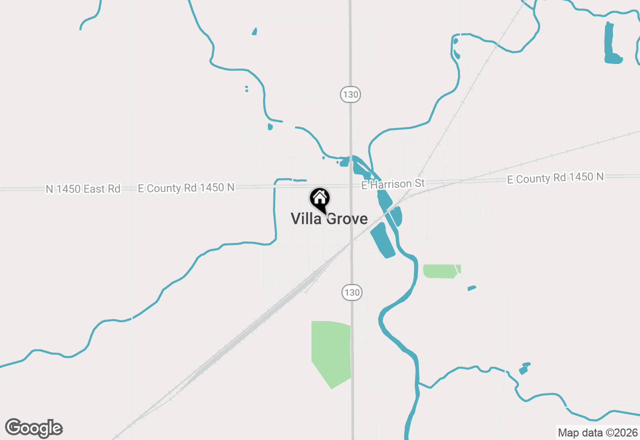 Map of 10 N Oak Street, Villa Grove, IL 61956
