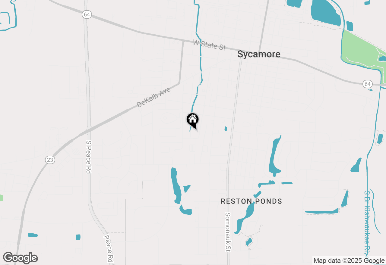 Map of 736 Carlson Street, Sycamore, IL 60178