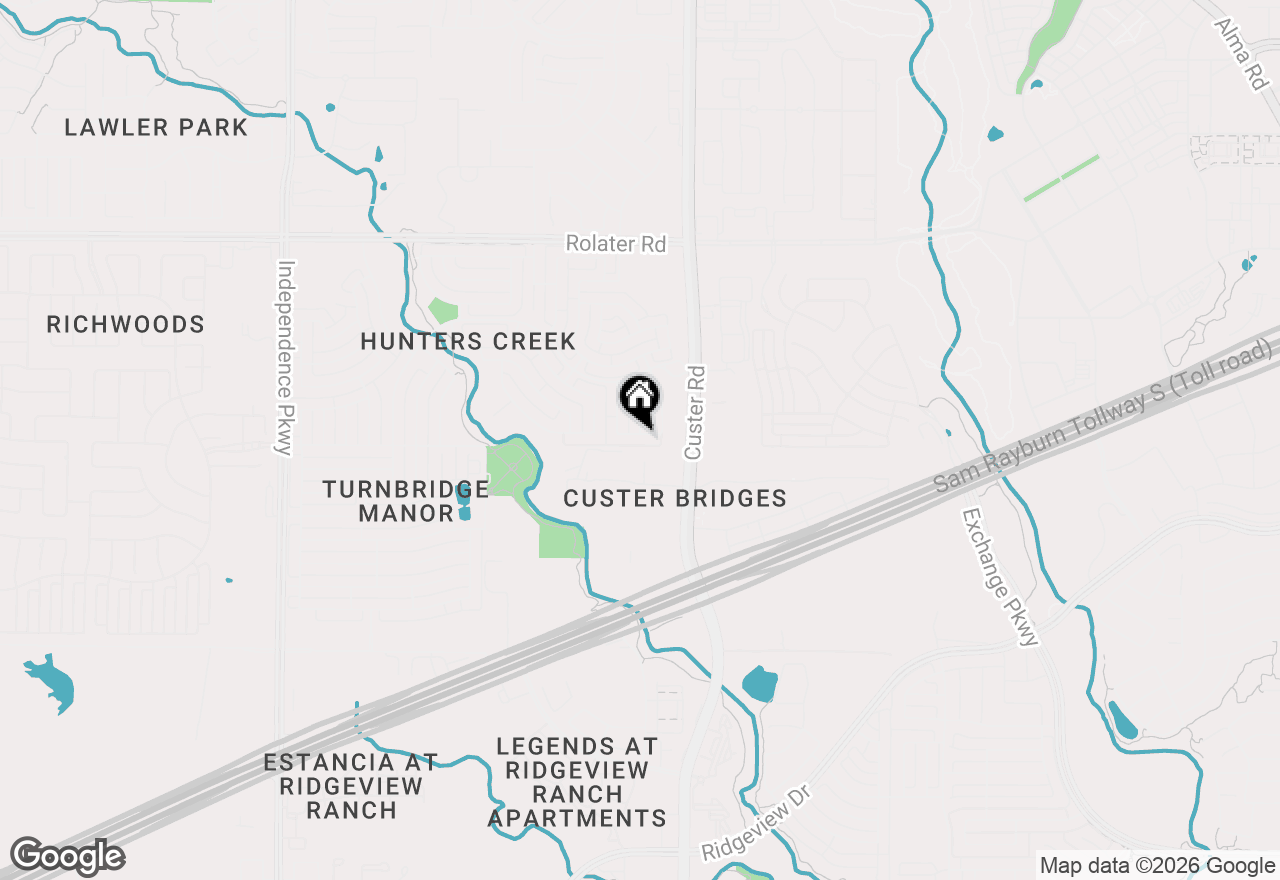 Map of 15801 Waterview Drive, Frisco, TX 75035
