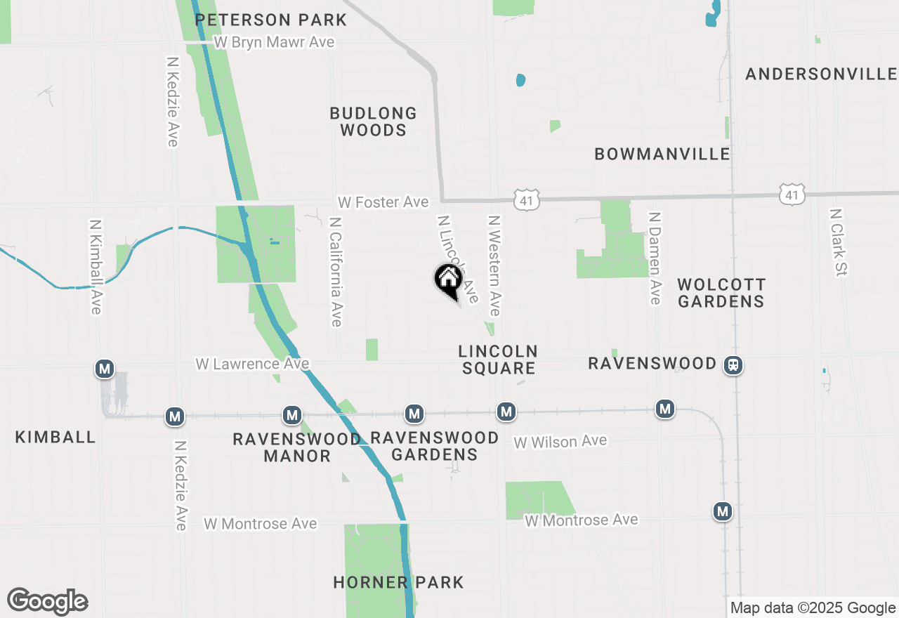 Map of 2510 W Ainslie Street #1, Chicago, IL 60625