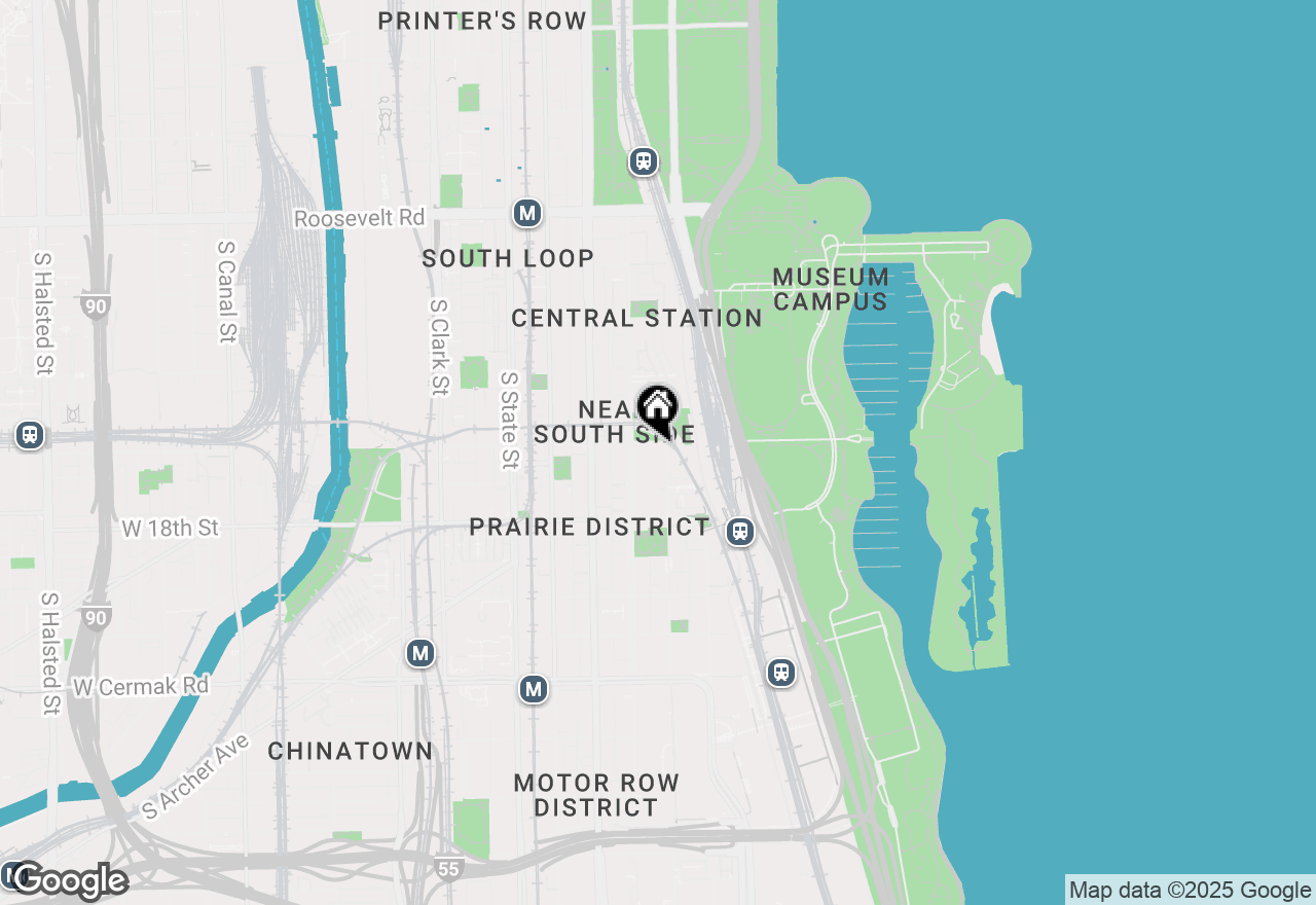 Map of 1600 S Prairie Avenue #1301, Chicago, IL 60616