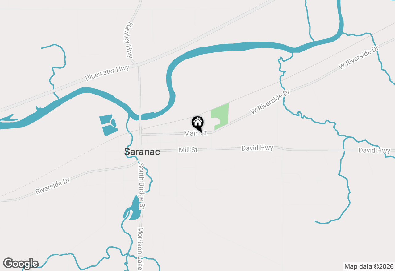 Map of 320 E Main Street, Saranac, MI 48881