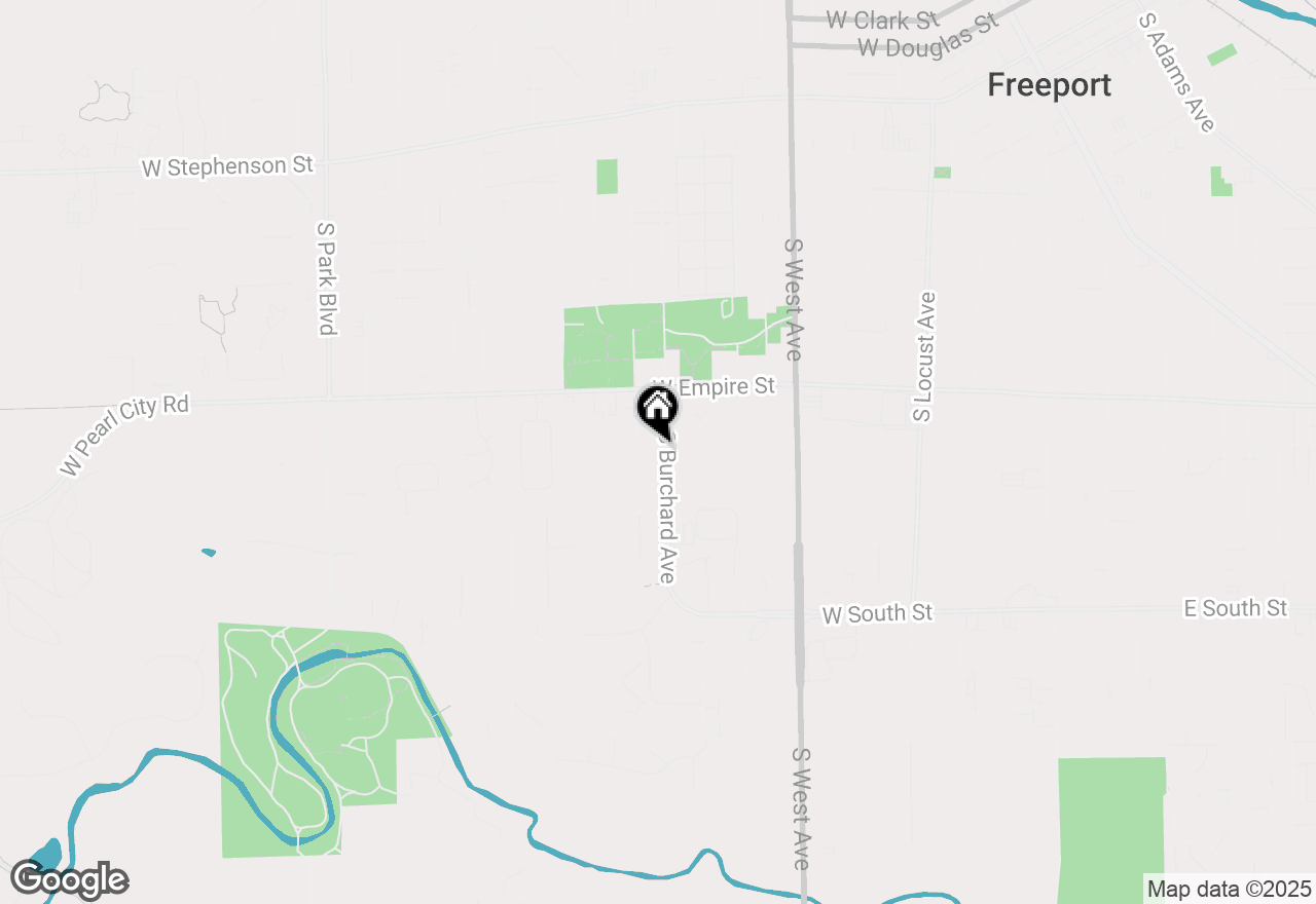 Map of 1422 S Burchard Avenue, Freeport, IL 61032