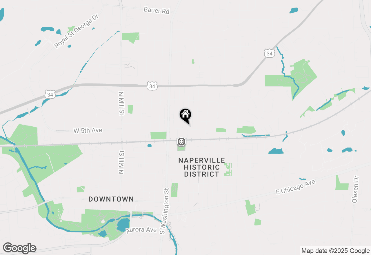 Map of 505 N Ellsworth Street #1, Naperville, IL 60563