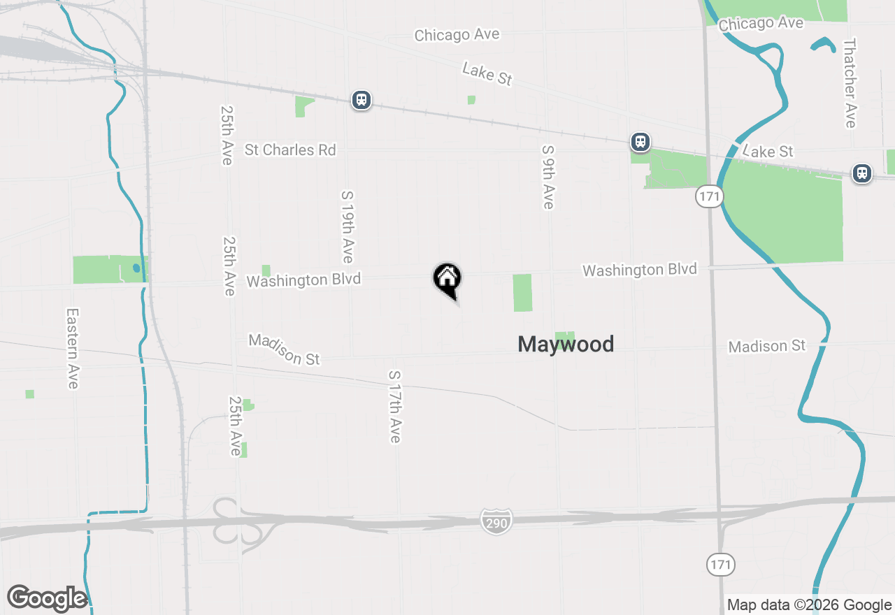 Map of 640 S 14th Avenue, Maywood, IL 60153